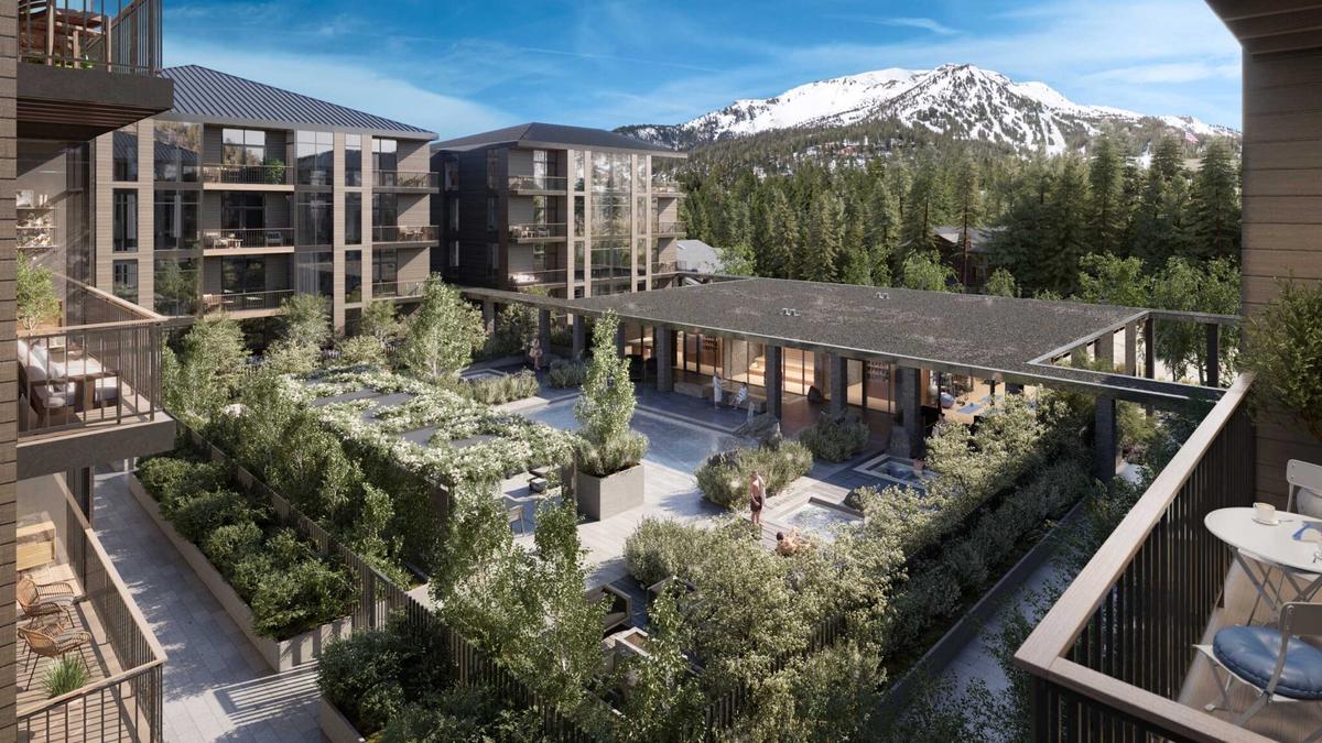 Rockspring resort courtyard